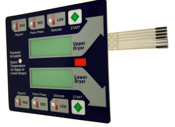 Membrana de PC PET con botones metálicos de caucho autoadhesivos duraderos