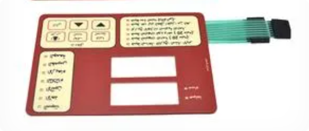 Interruptor de teclado de membrana con botón pulsador